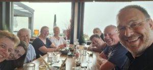 Nadja, Milla, Bärbel, Brit, Michela, Axel, Fabian, Lutz und Jens