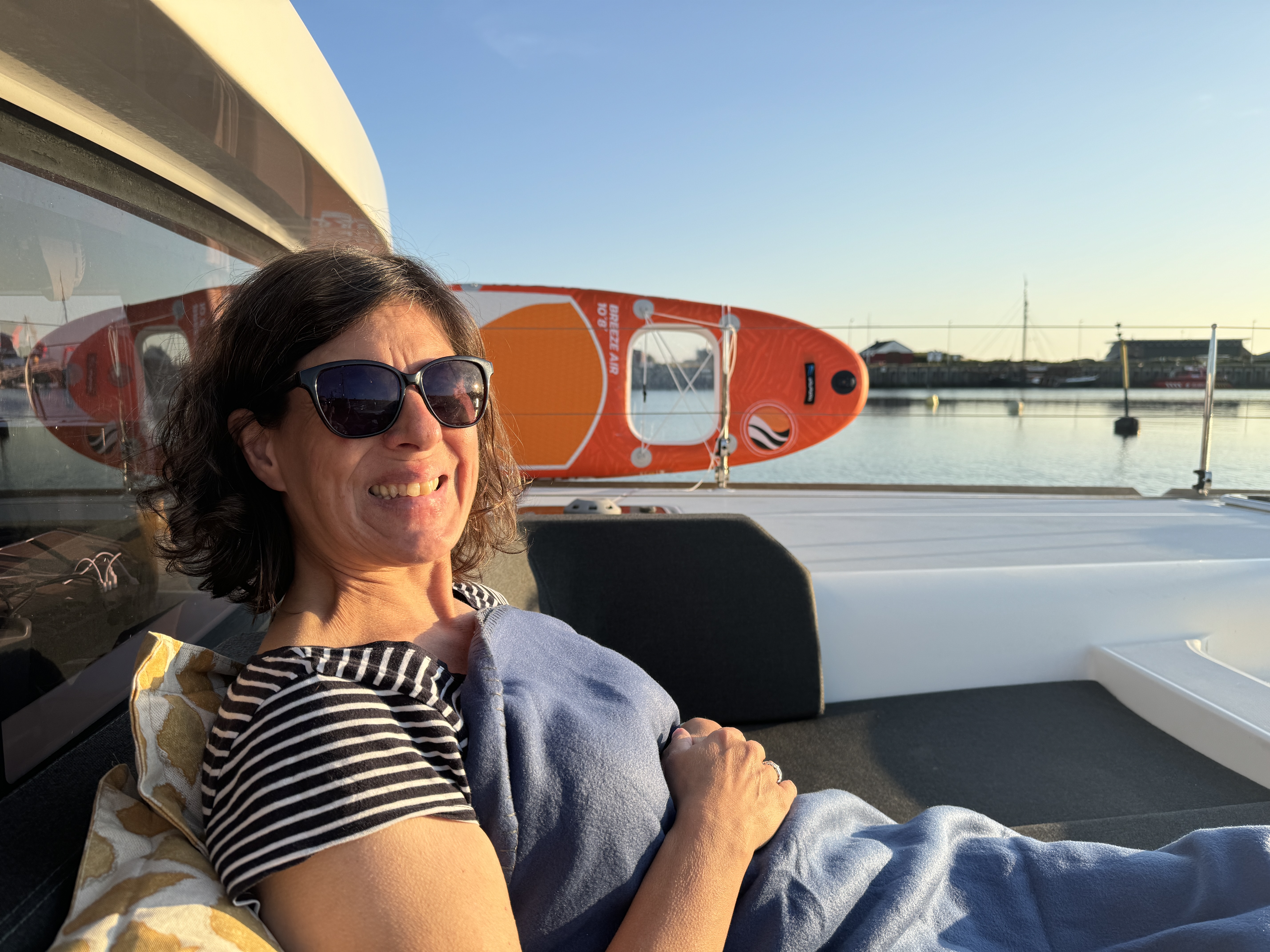Sundowner im Frontcockpit