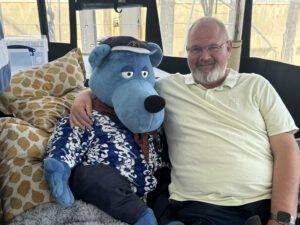 Hafenmeister Pierre auf Helgoland (D)