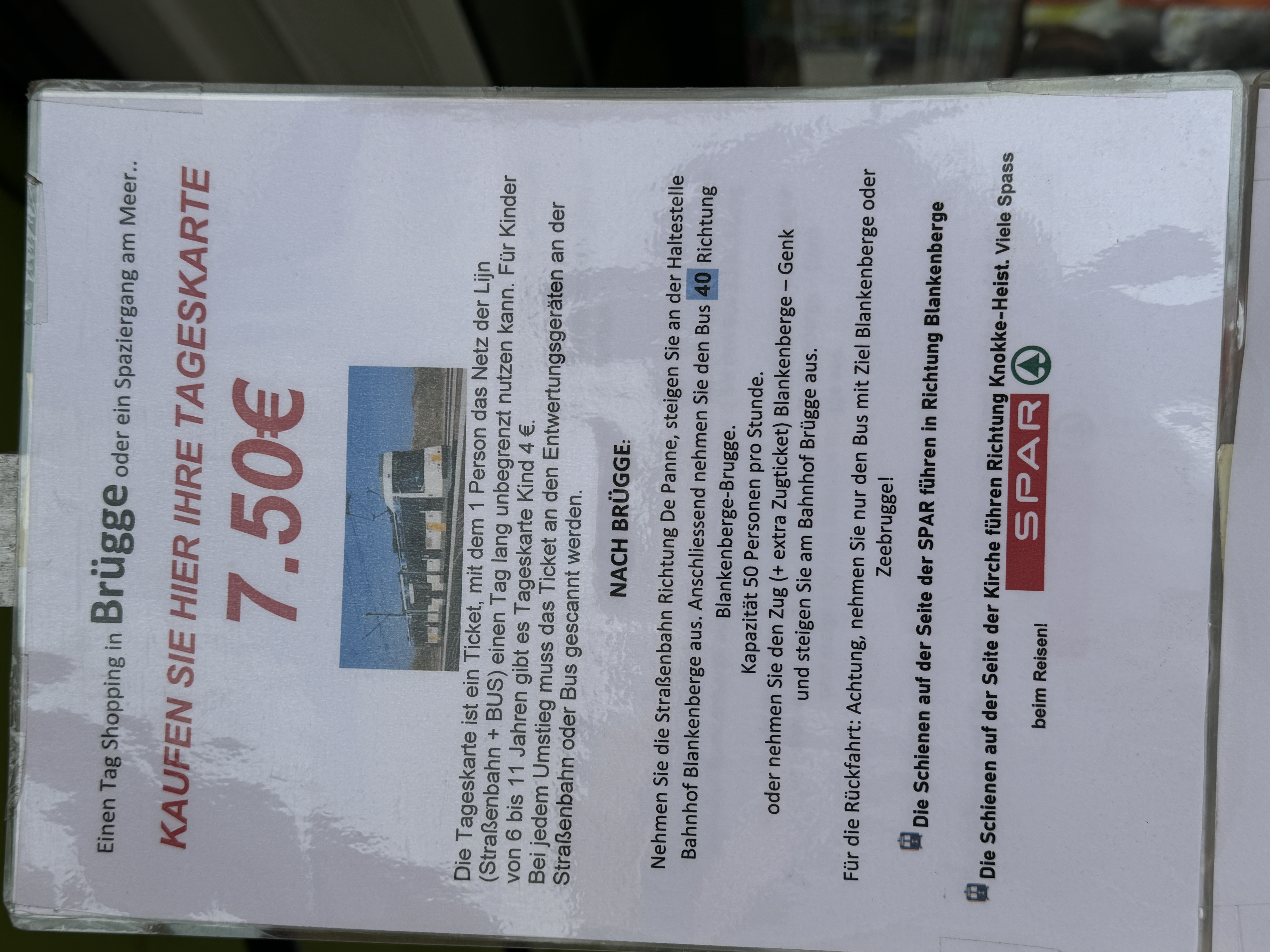 Super Service beim Supermarkt