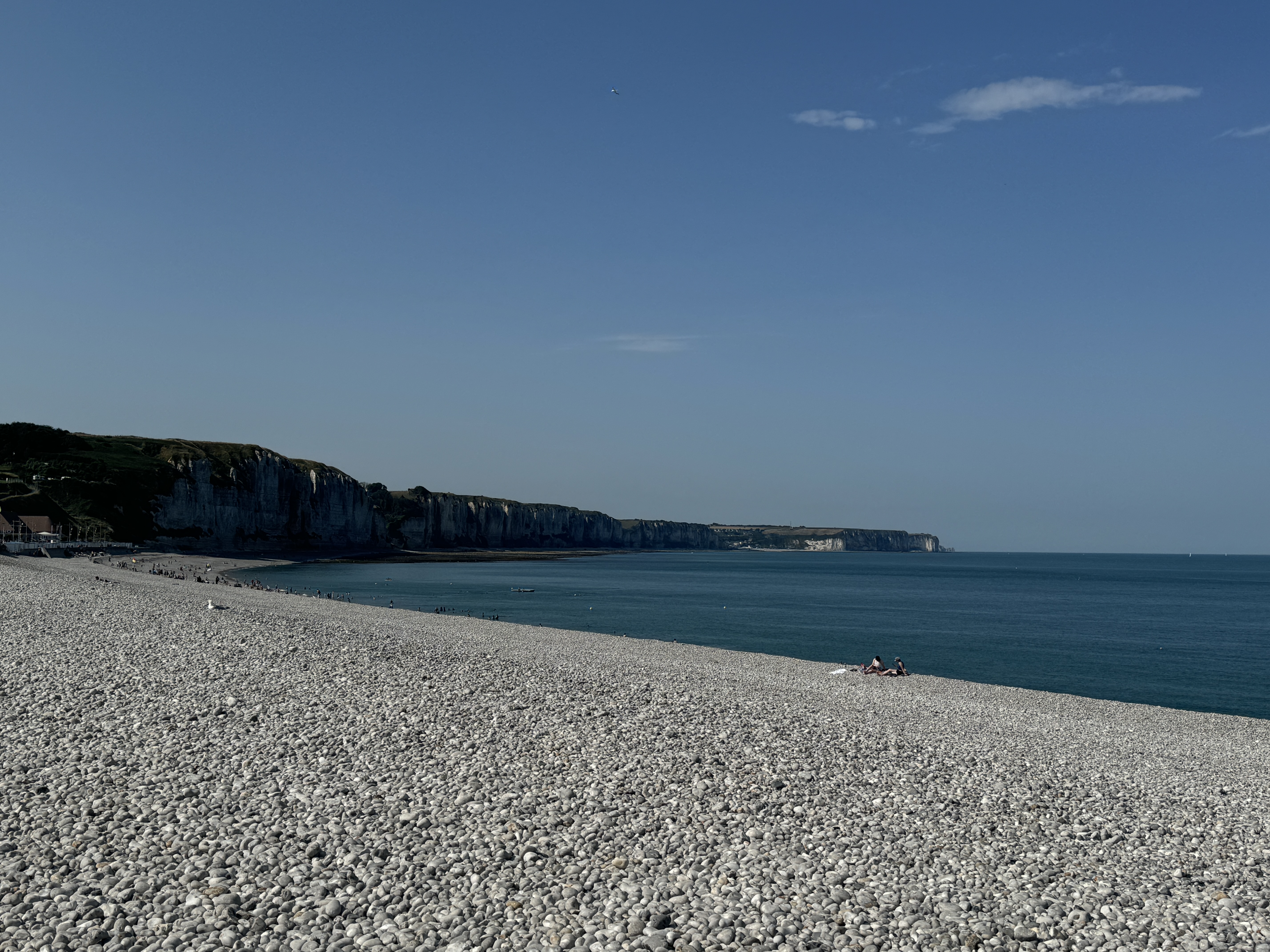 Endlos langer Kiesstrand