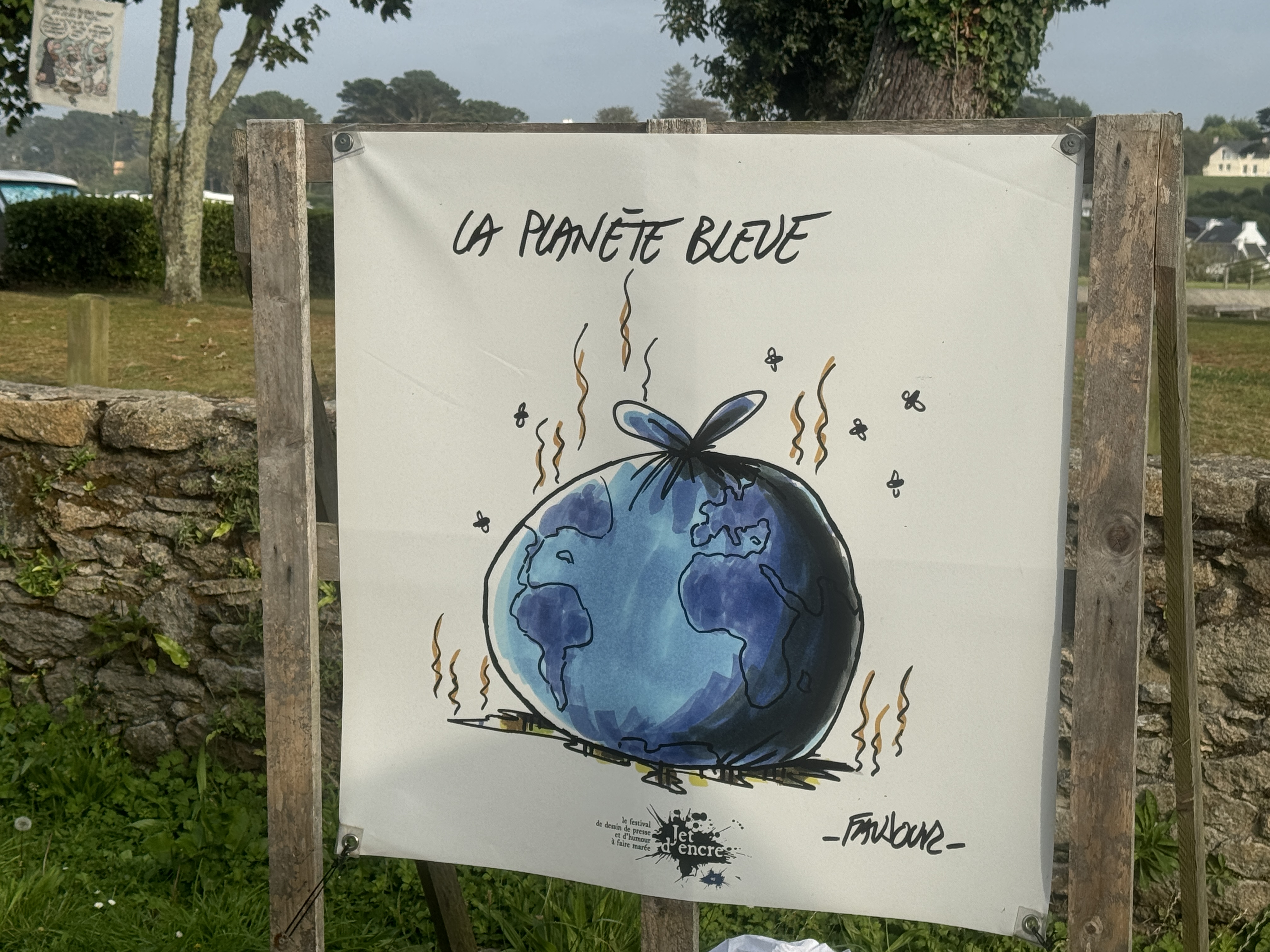 Karikaturen im Park