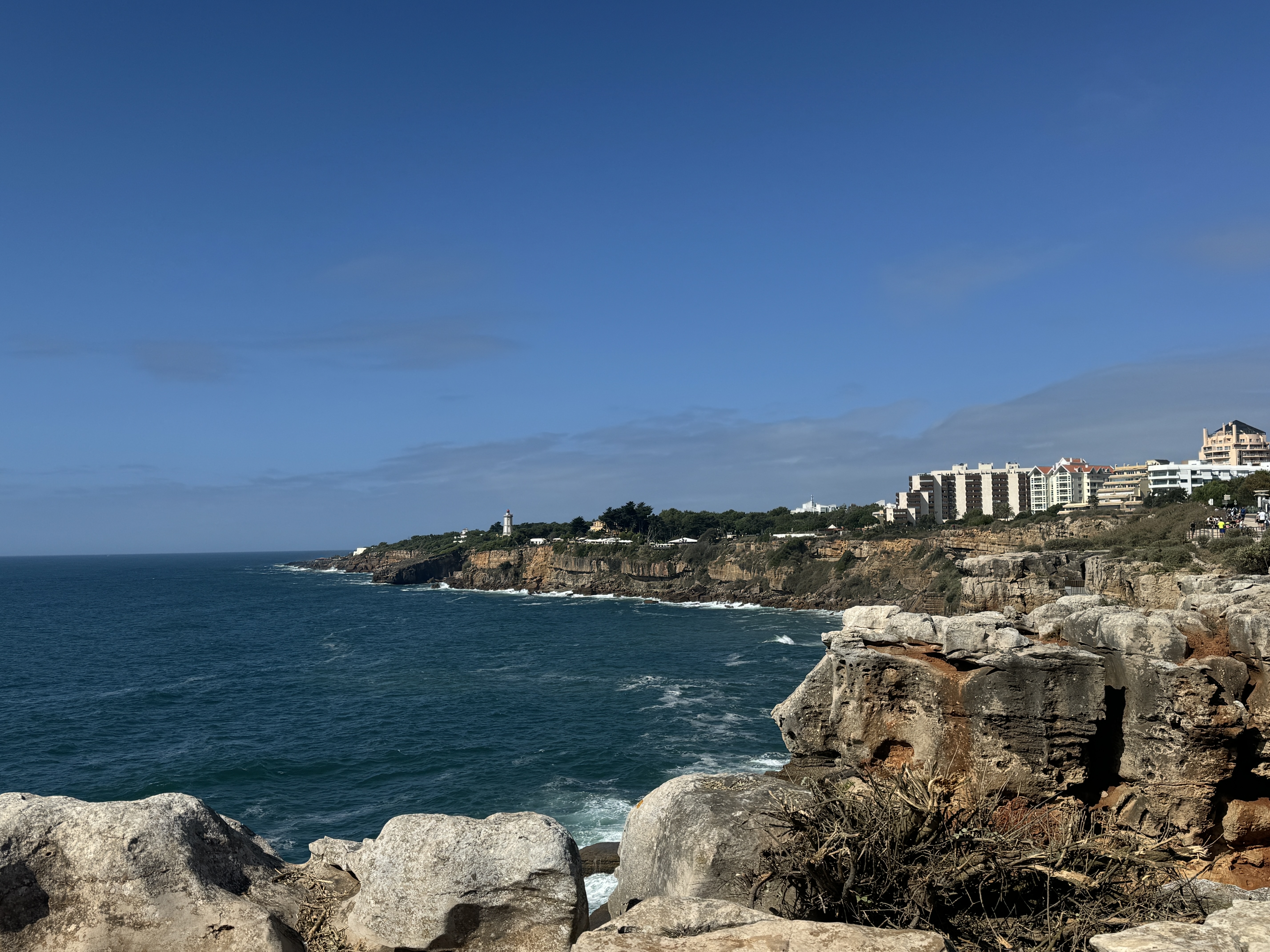 Blick zum Farol da Guia
