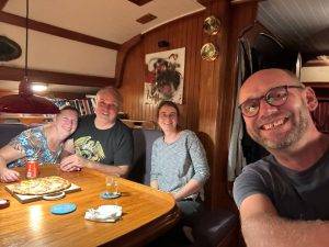 Pizzaabend auf Marieke mit Aneta und Jens (Foto: Jens Rabenstein)