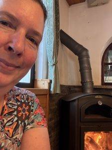 Gemütlich am Feuer im Deutschen Biergartenrestaurant