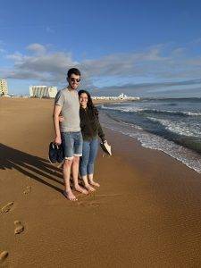 Strandspaziergang mit Laura und Lars
