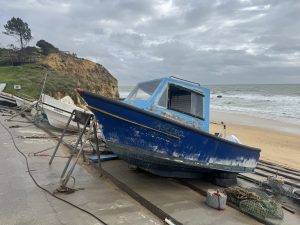 Traditionelle Bootsrampe