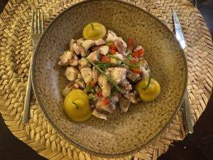 Octopus-Salat im Cestaria in Olhão