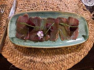 Muxama mit Rote Bete für Axel