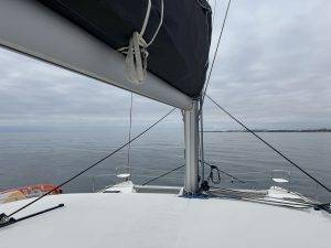 Raus aus Vilamoura an einem grauen Sonntag