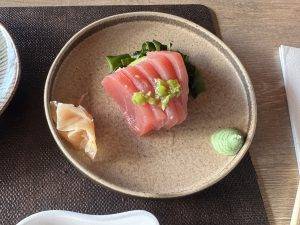 Und ein wenig Thunfisch-Sashimi