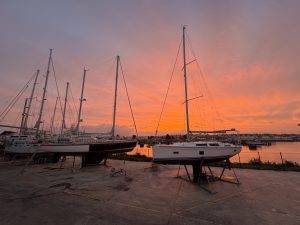 Letzter Morgen in der Werft