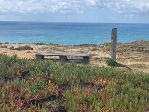 Palette als Sitzplatz