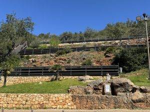 Axel genießt die Aussicht von oben