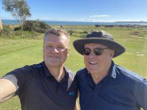 Golfbuddies Stephan und Axel (Foto Stephan Haberland)