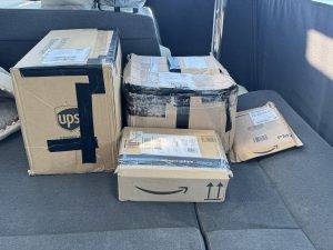 Postschiff La Ola mit Paketen für Troll