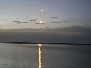 Venus, Saturn und Mond