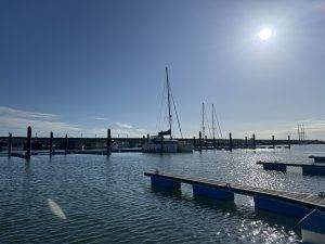 La Ola an eigenem Steg