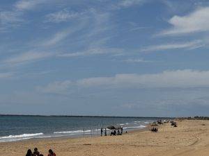 Nur ein paar Angler sind zu sehen