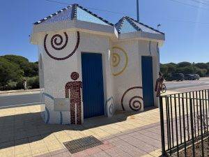 Die Toilettenhäuschen von Mazagon