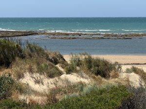 Uralte Fischfangbecken