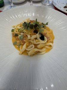 Tintenfisch Carbonara