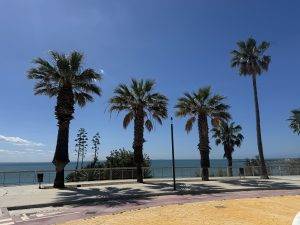 Radweg zum Supermarkt