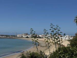 Blick auf Rota und die Marina