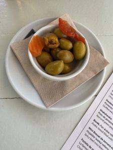 Oliven als Appetizer