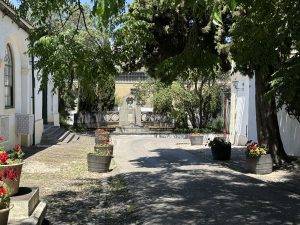 Gepflegter Innenhof zwischen den verschiedenen Bodegas