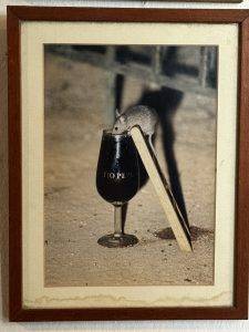 Maus auf TIO PEPE-Glas Beweisfoto