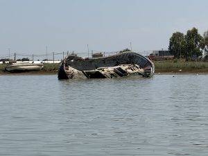 Zahlreiche Wracks säumen das Ufer