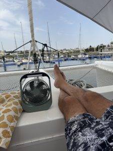 Entspannung im Hafen Abkühlung im Frontcockpit