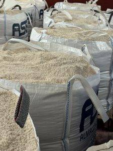 Gebrauchter Reis für den nächsten Schnee