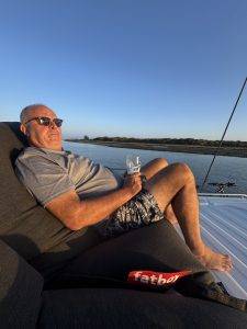 Der Skipper genießt es mal wieder