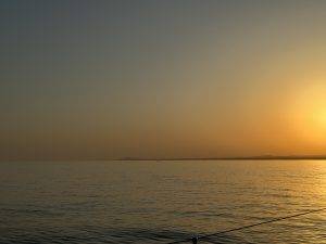 Ankunft am abendlichen Ankerplatz