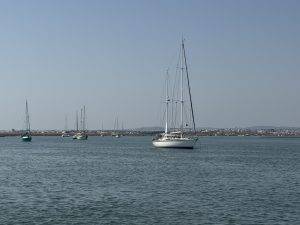 Ankerlieger im Canal de Faro
