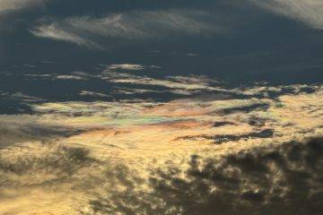Grün-blaue Wolken