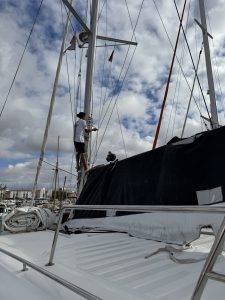 Die Seglmacher sind fleißig