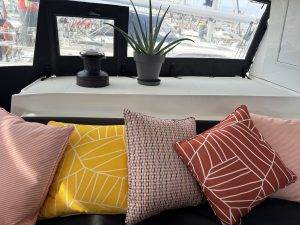 Neue Kissen für das Cockpit