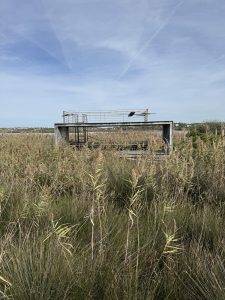 Heruntergekommenen Vogelbeobachtungsstation