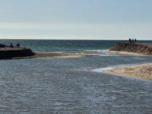 Kein Wunder, denn die Barre wurde weggespült