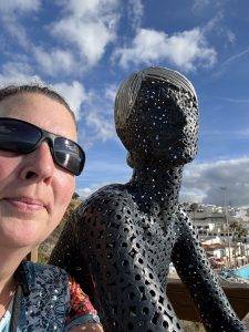 Ausguck mit Dame