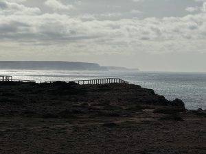 Cabo São Vicente im Hintergrund