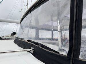 Sturmschaden am Heckfenster