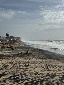 Das Meer hat sich den Strand geholt