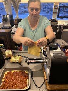 Lasagneplattenfertigung