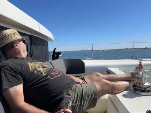 Vor Anker angekommen