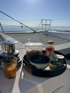 Frühstück in der Sonne
