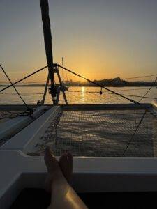 Abends wieder an Bord